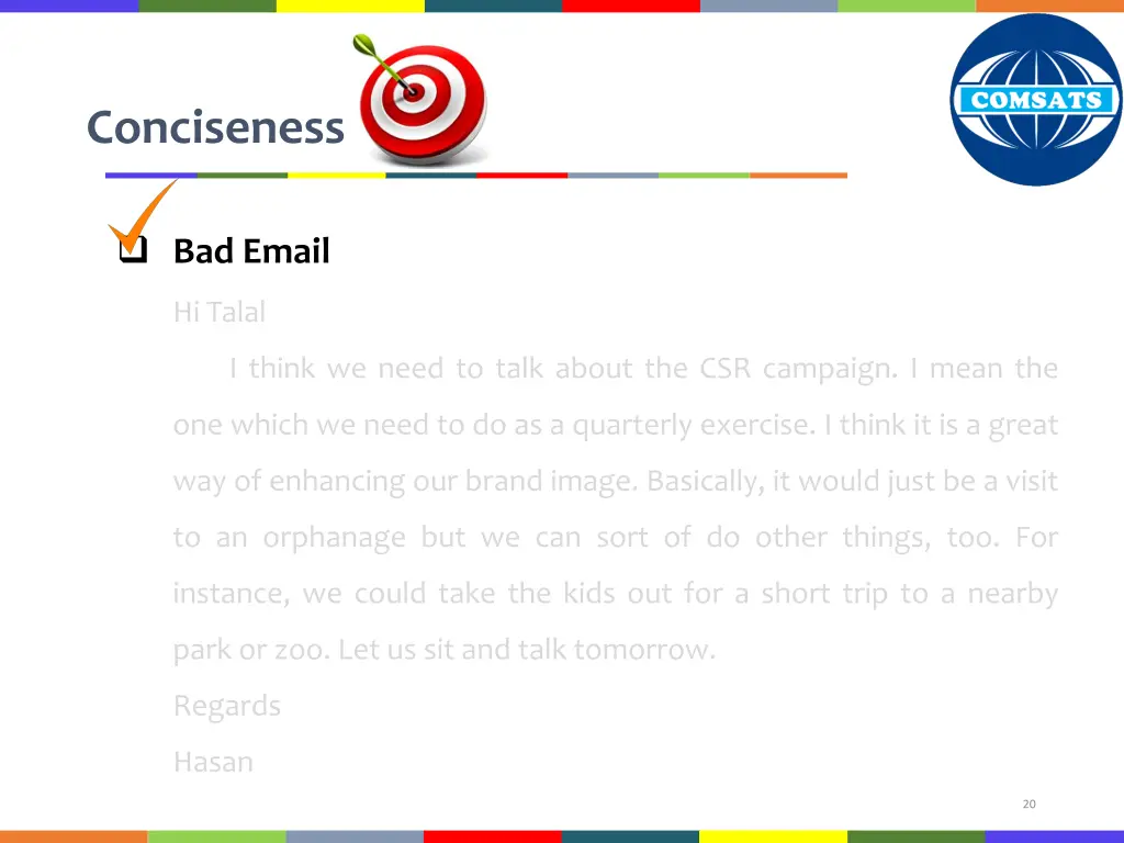 conciseness 7