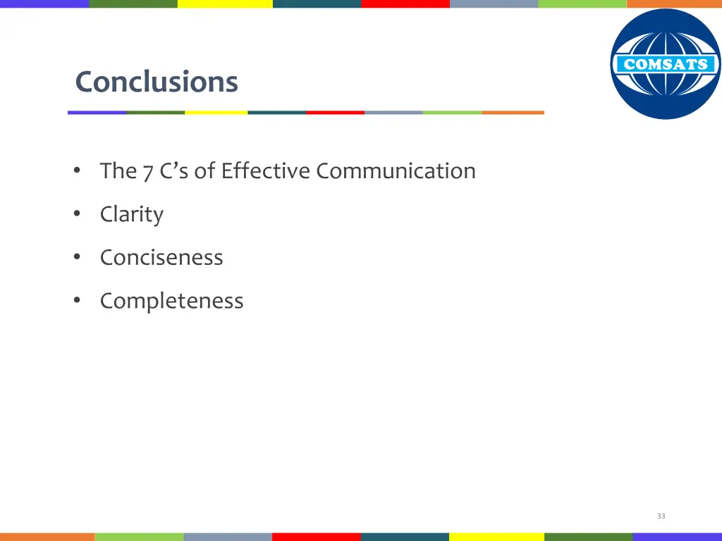 conclusions