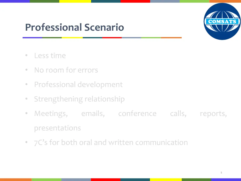 professional scenario