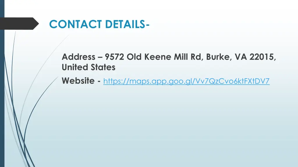 contact details