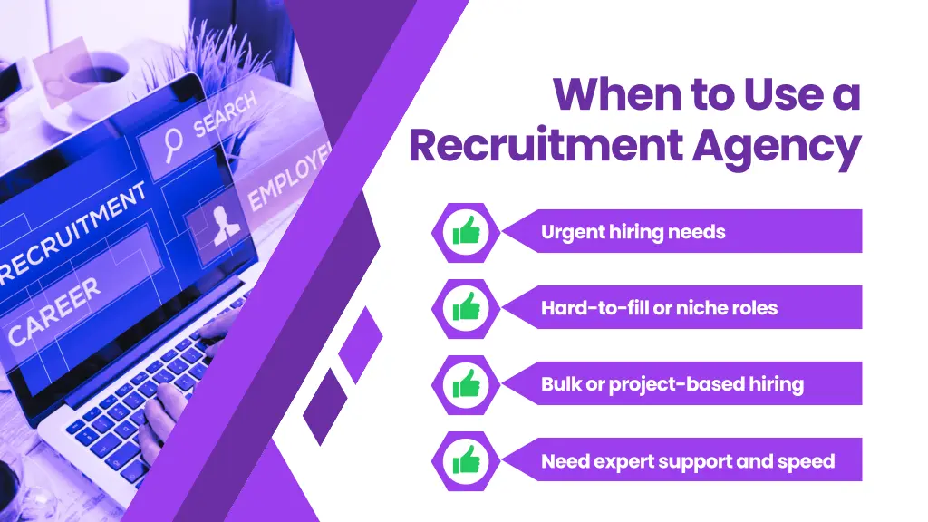 when to use a recruitment agency