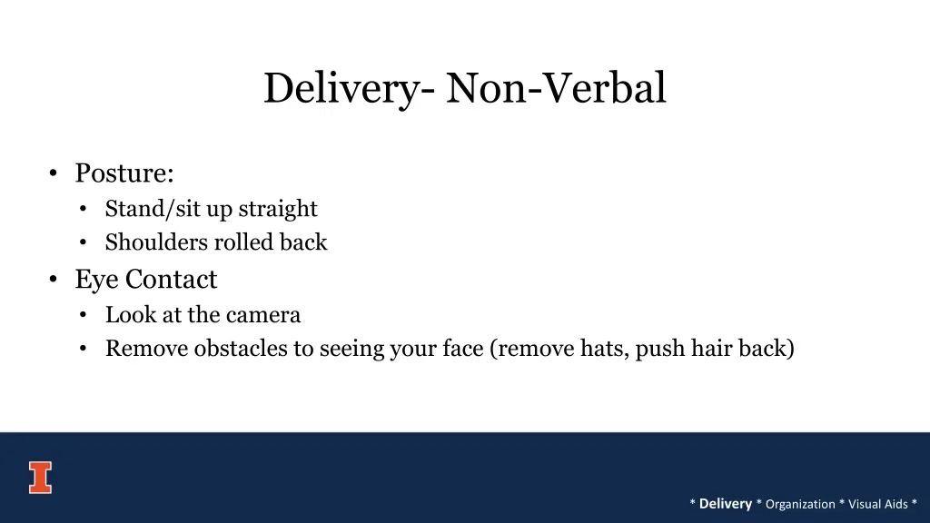 delivery non verbal