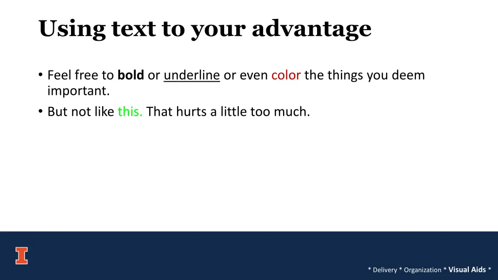 using text to your advantage