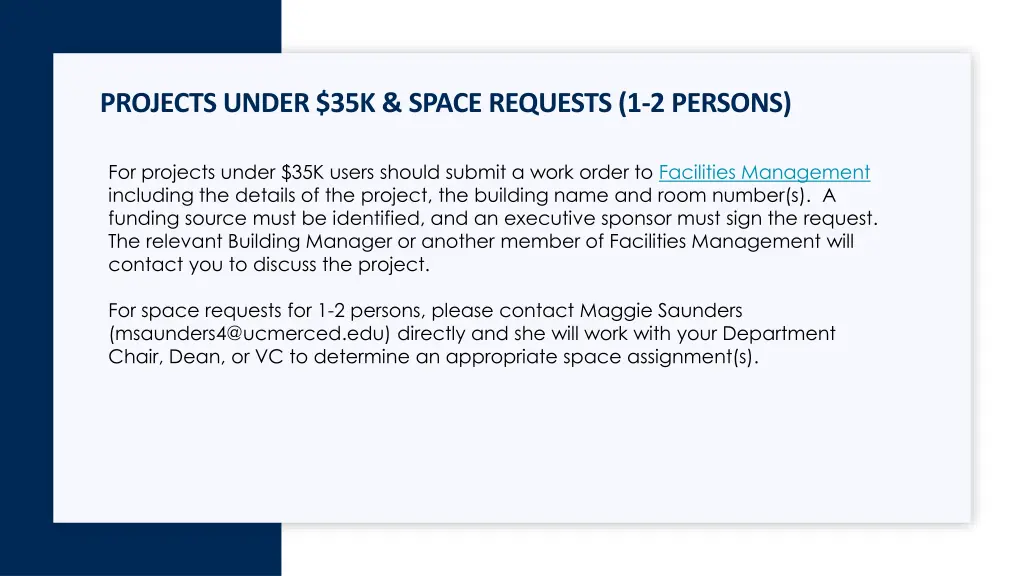 projects under 35k space requests 1 2 persons