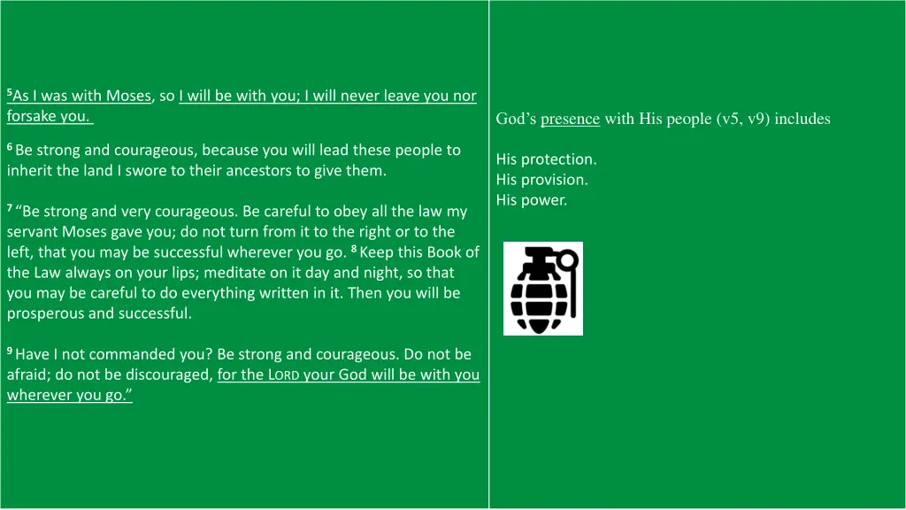 5 as i was with moses so i will be with