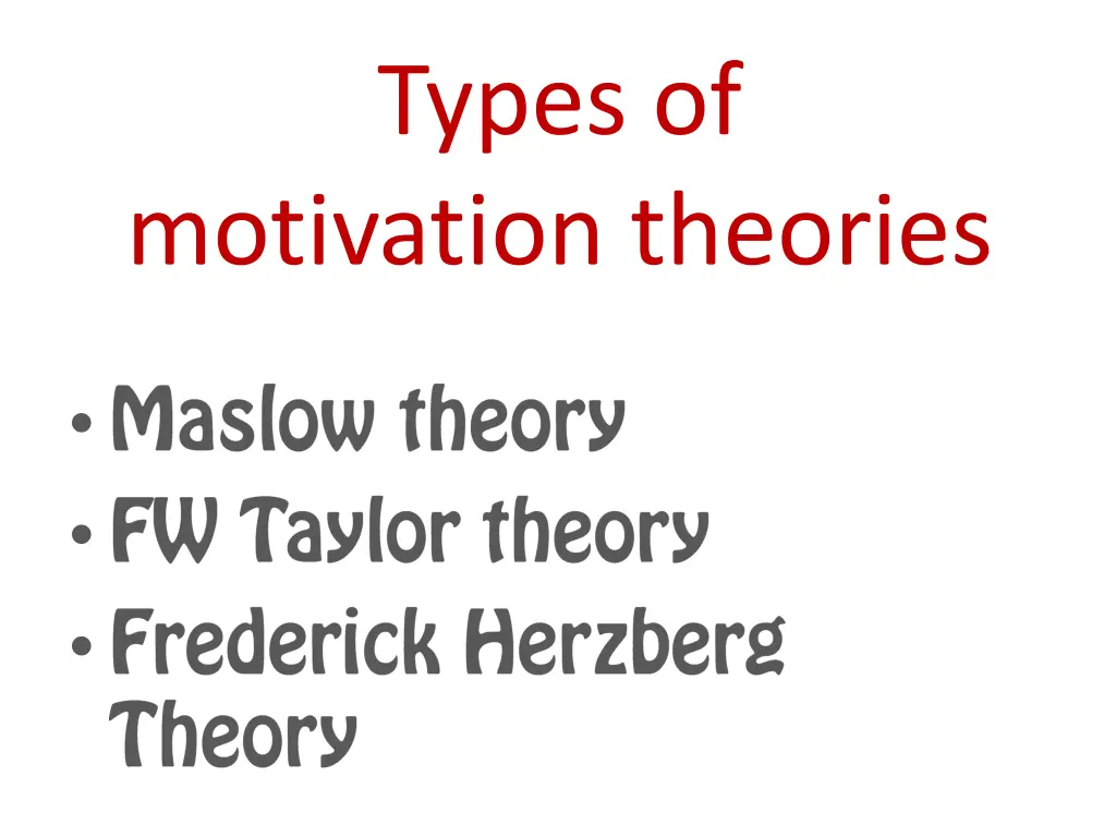 types of