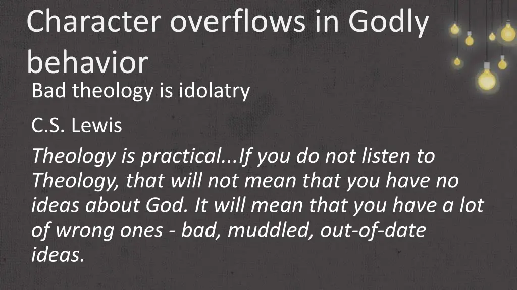 character overflows in godly behavior 1