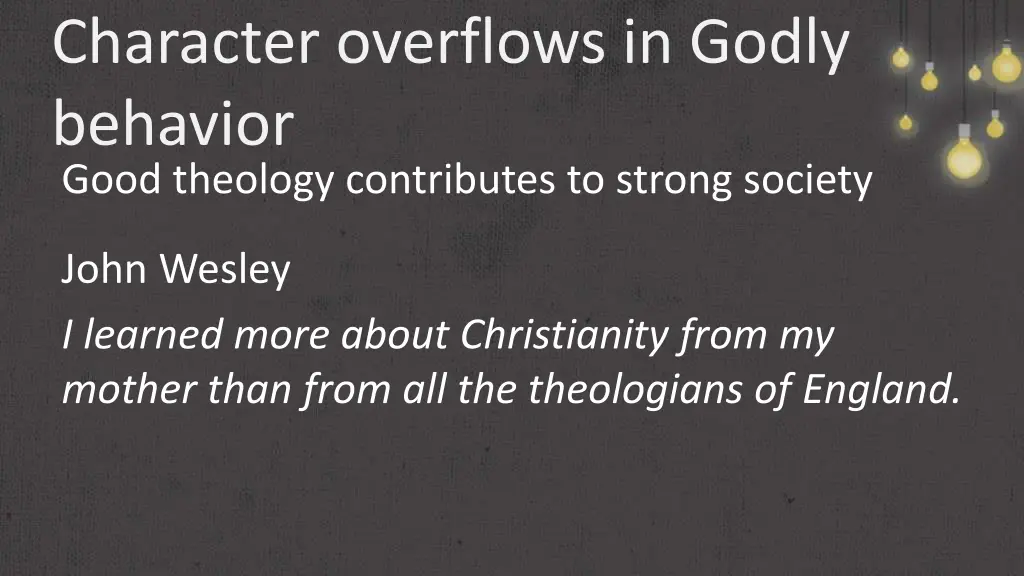 character overflows in godly behavior good 5
