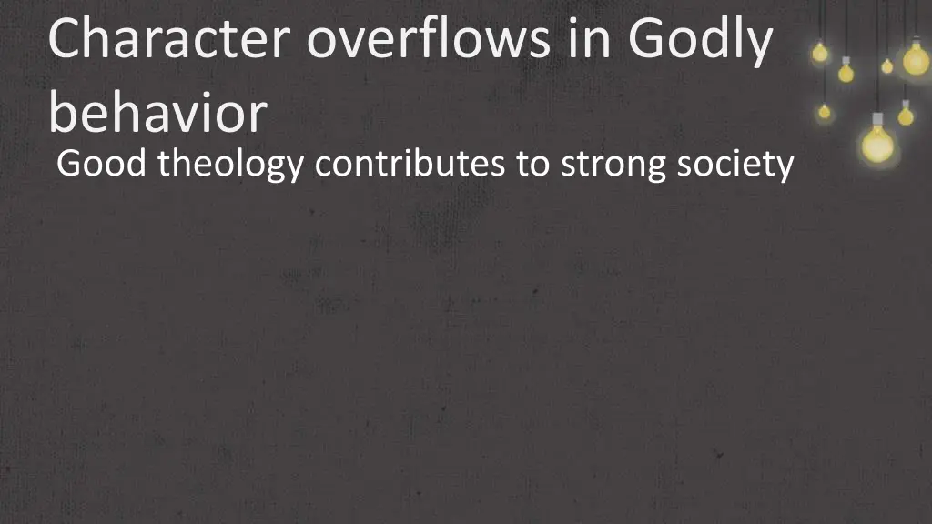 character overflows in godly behavior good 6