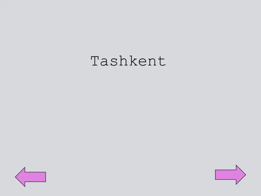 tashkent