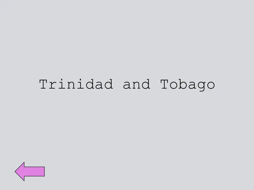 trinidad and tobago
