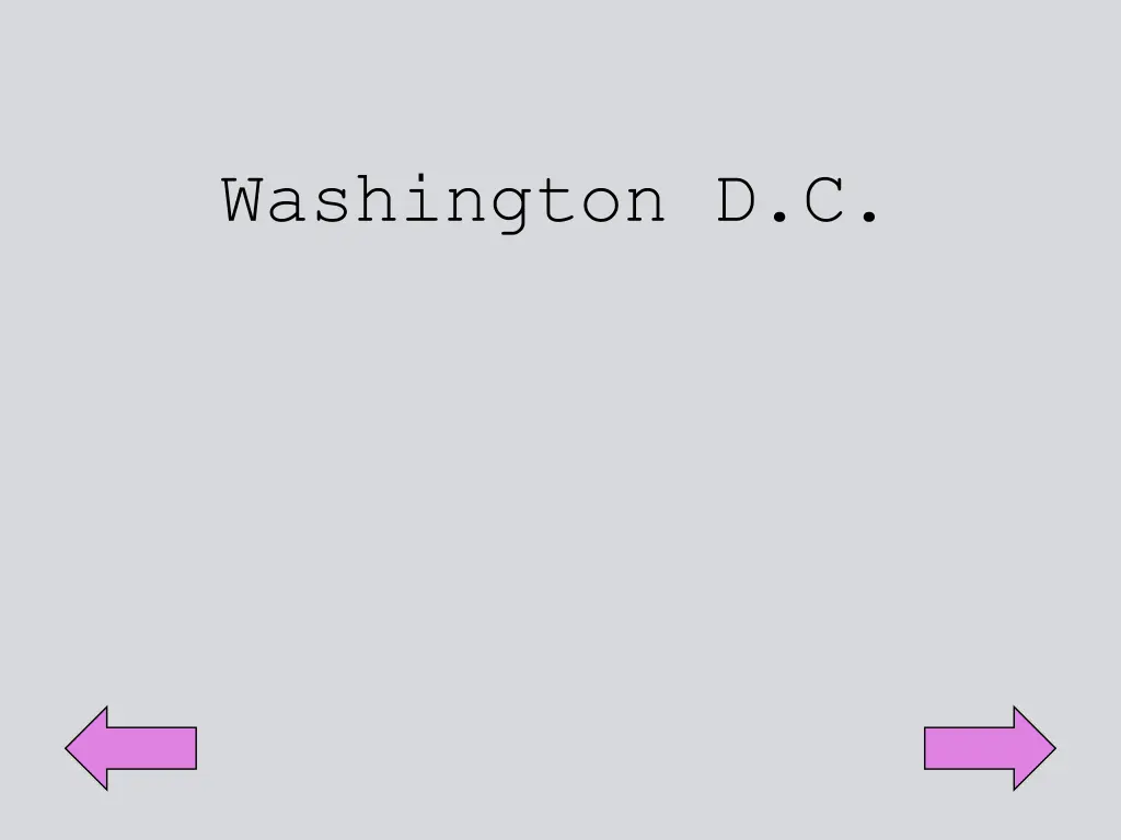 washington d c