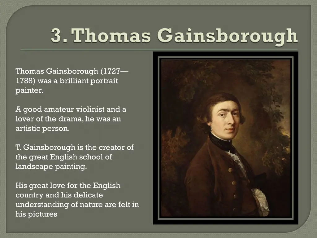 thomas gainsborough 1727 1788 was a brilliant