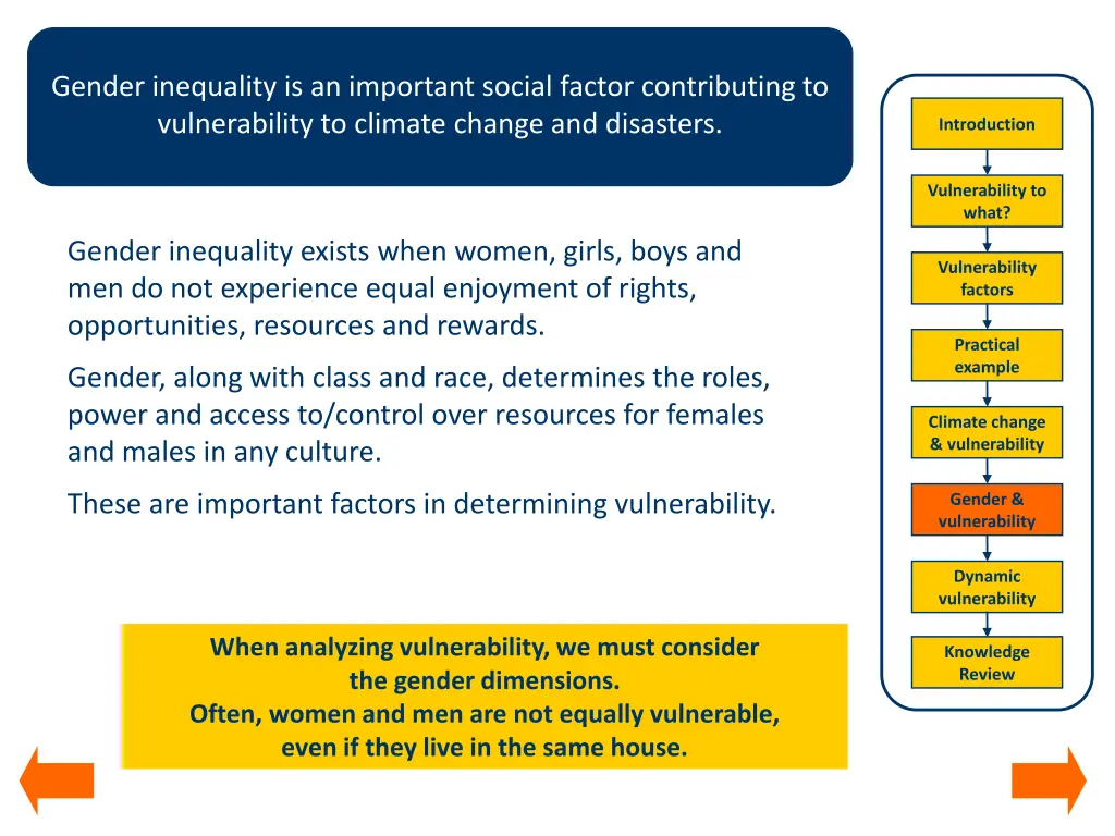 gender inequality is an important social factor