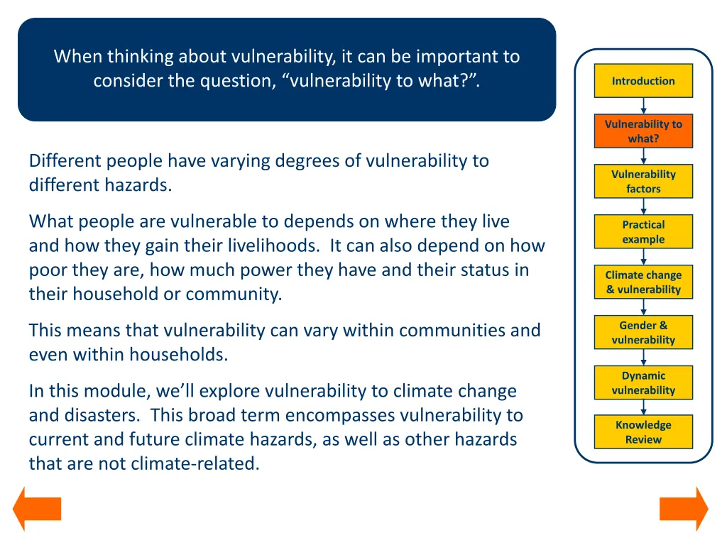when thinking about vulnerability