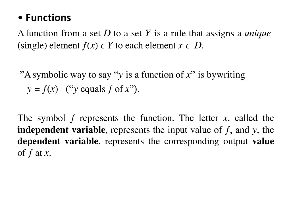 functions afunction from