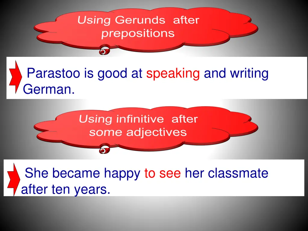 parastoo is good at speaking and writing german
