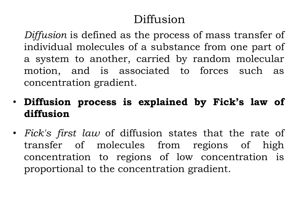 diffusion