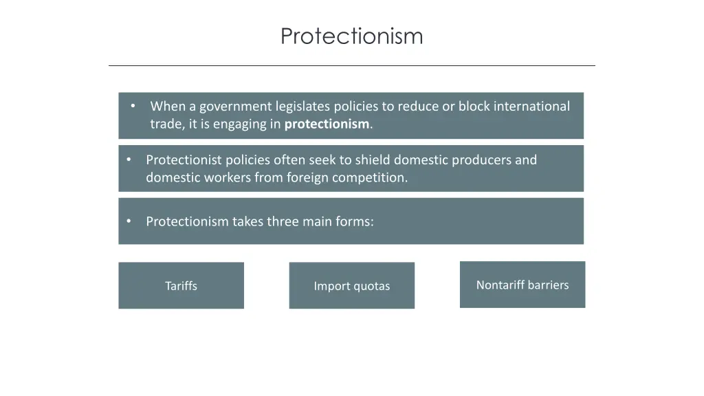 protectionism