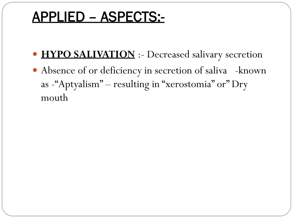 applied applied aspects
