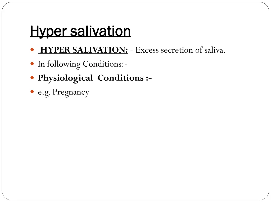 hyper salivation hyper salivation