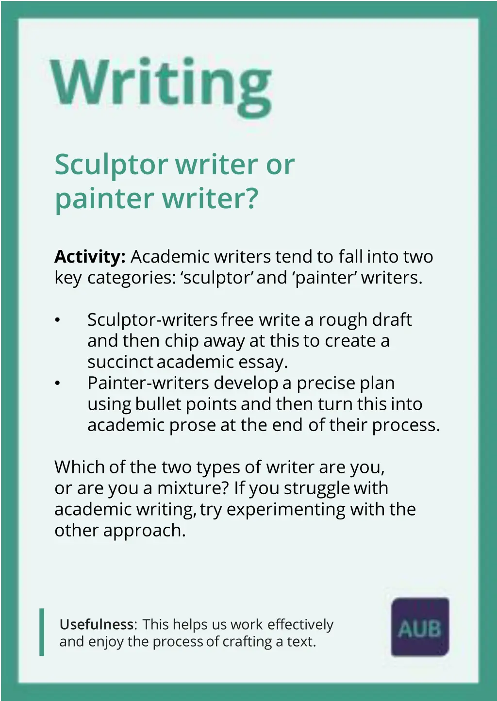 sculptor writer or painter writer