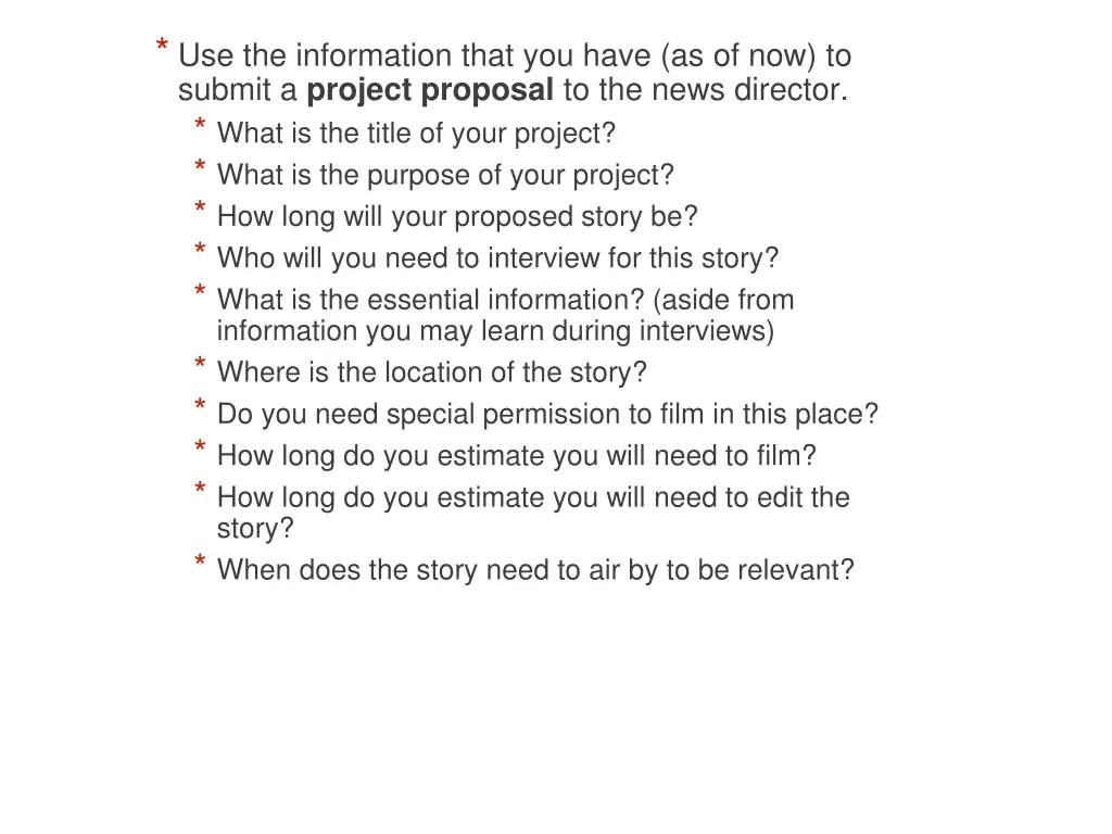 use the information that you have