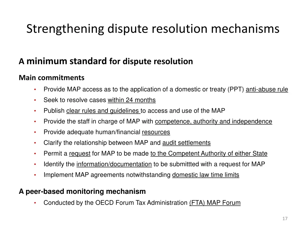 strengthening dispute resolution mechanisms 2