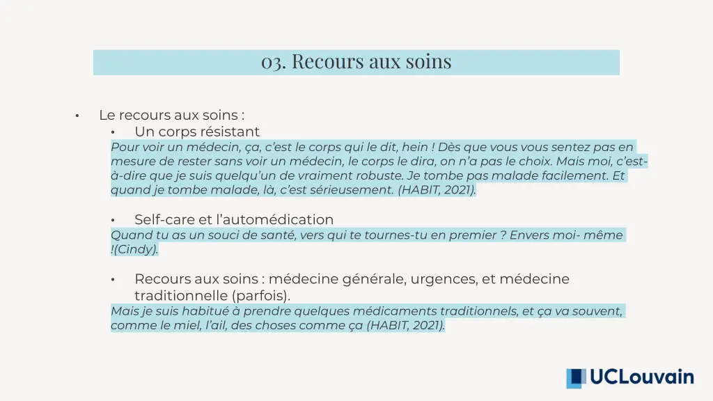 03 recours aux soins