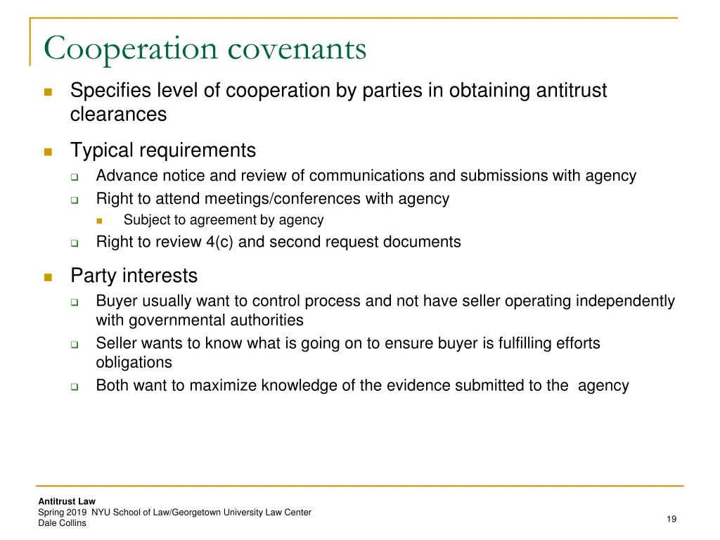cooperation covenants
