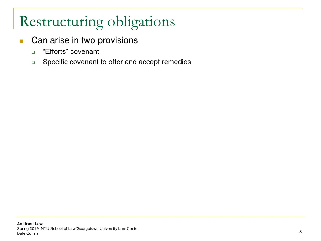 restructuring obligations