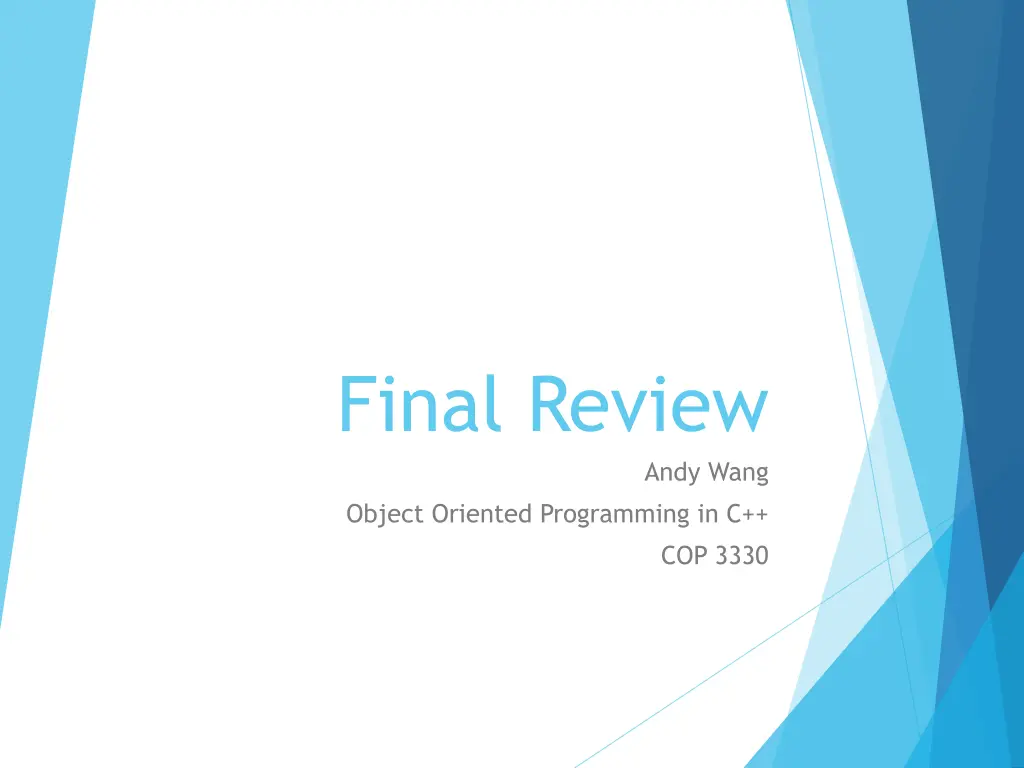 final review