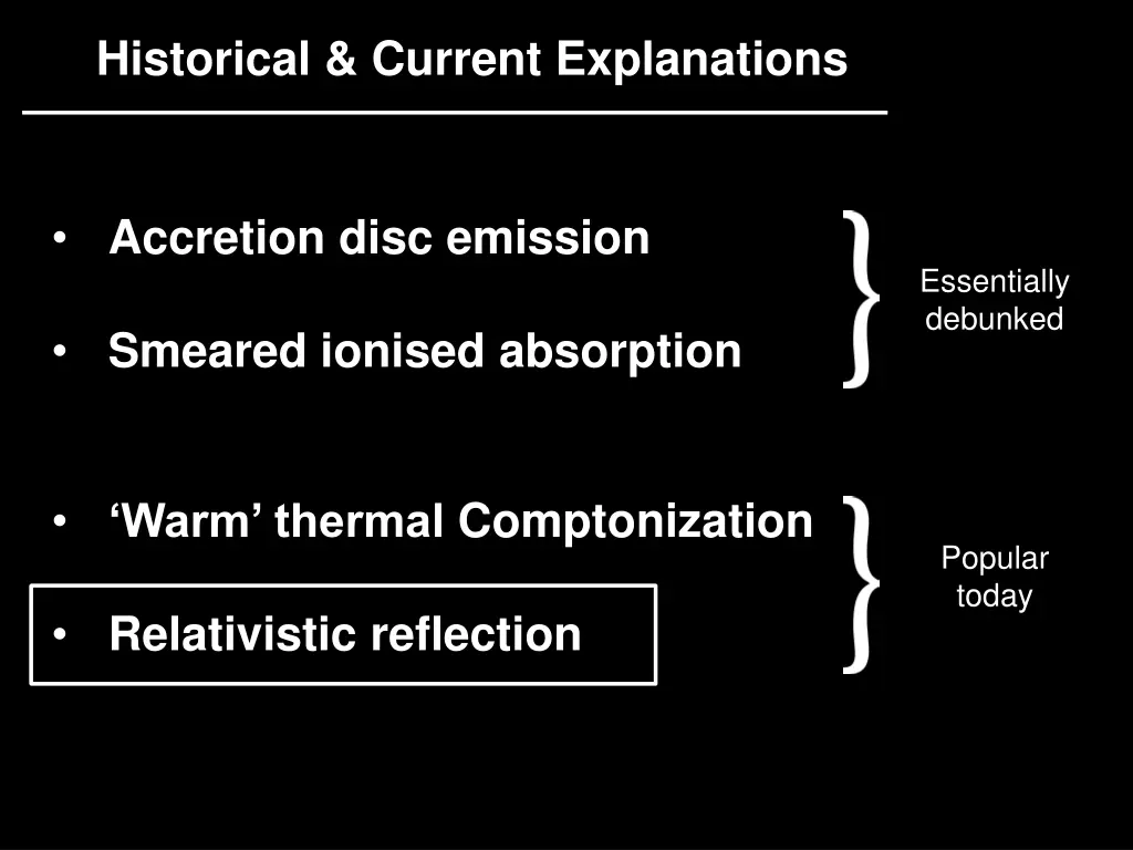 historical current explanations