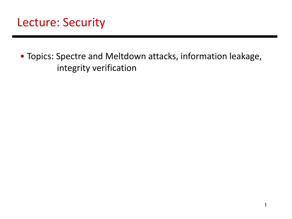 lecture security