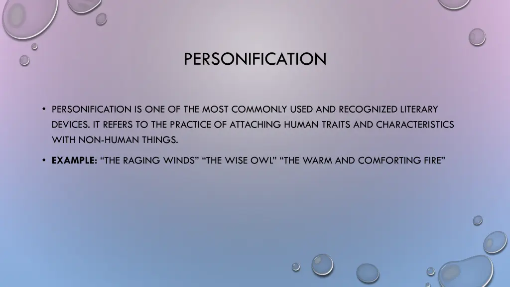 personification