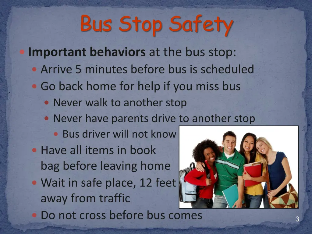 bus stop safety