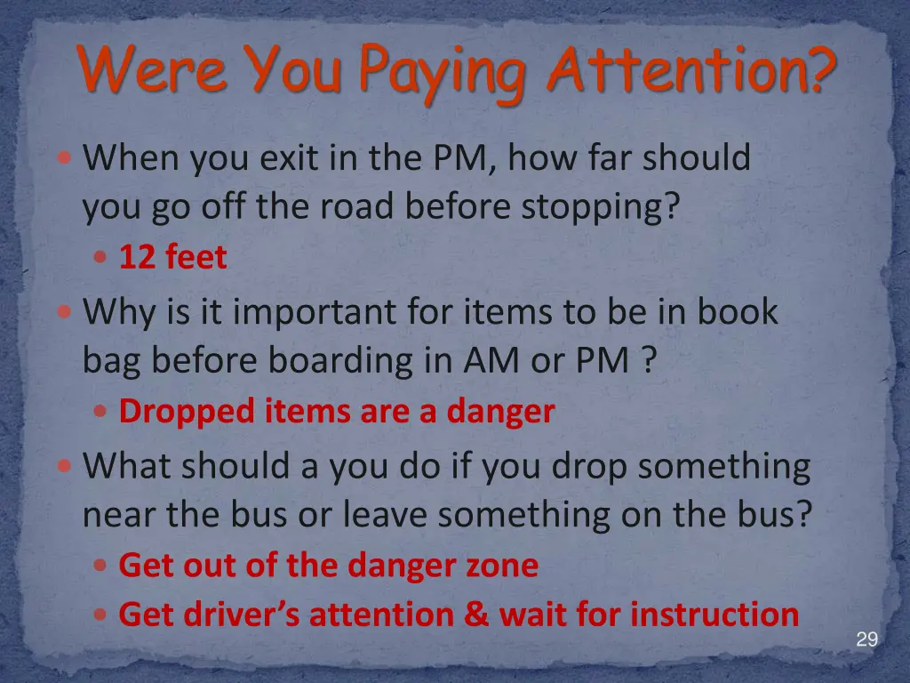 were you paying attention 2