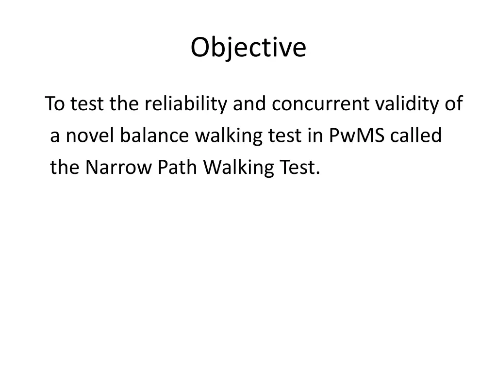 objective