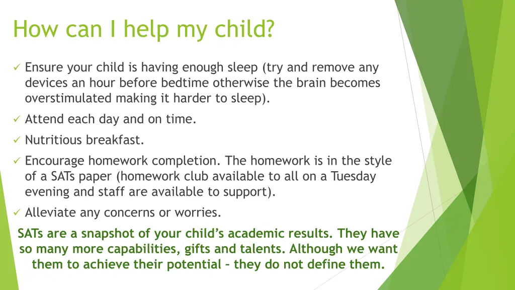 how can i help my child
