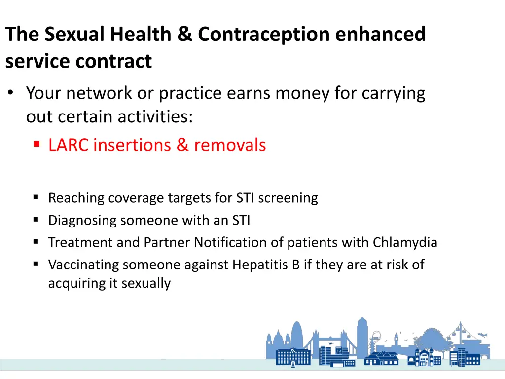 the sexual health contraception enhanced service