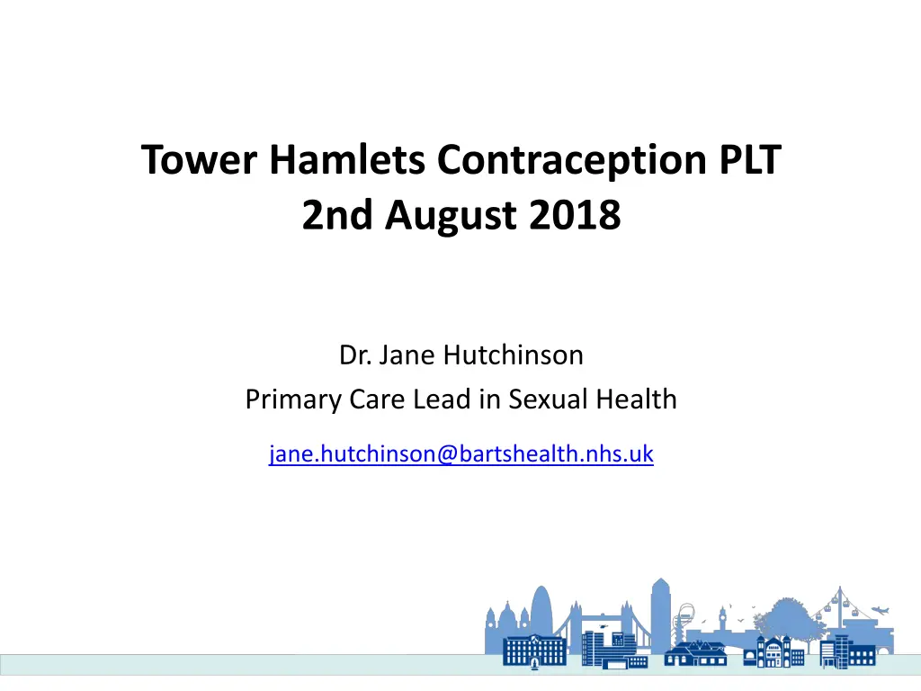 tower hamlets contraception plt 2nd august 2018