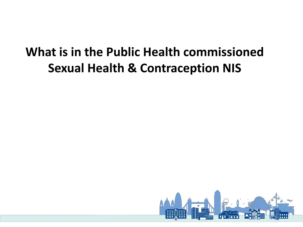 what is in the public health commissioned sexual