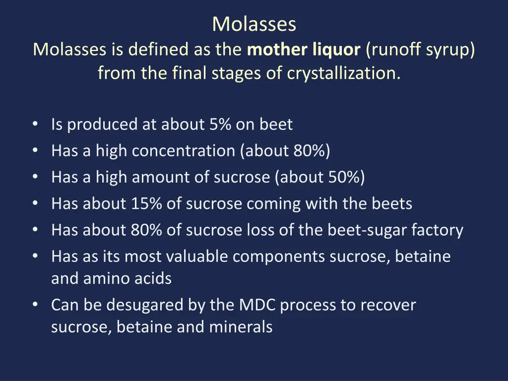 molasses