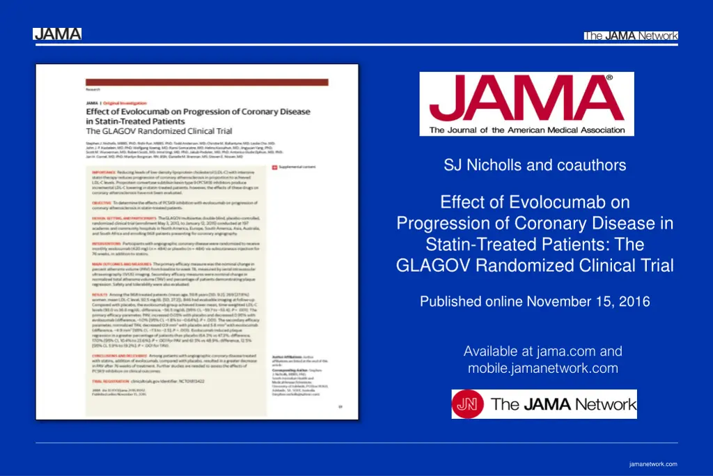 sj nicholls and coauthors