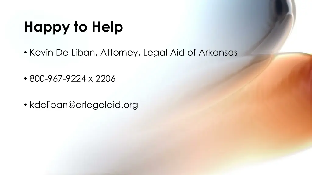 happy to help