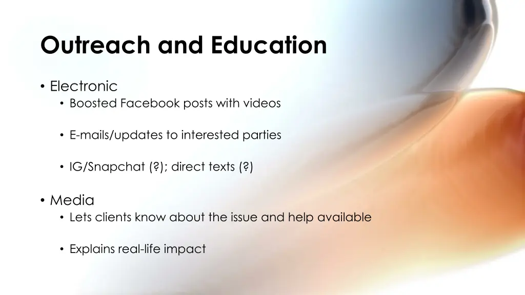 outreach and education 1