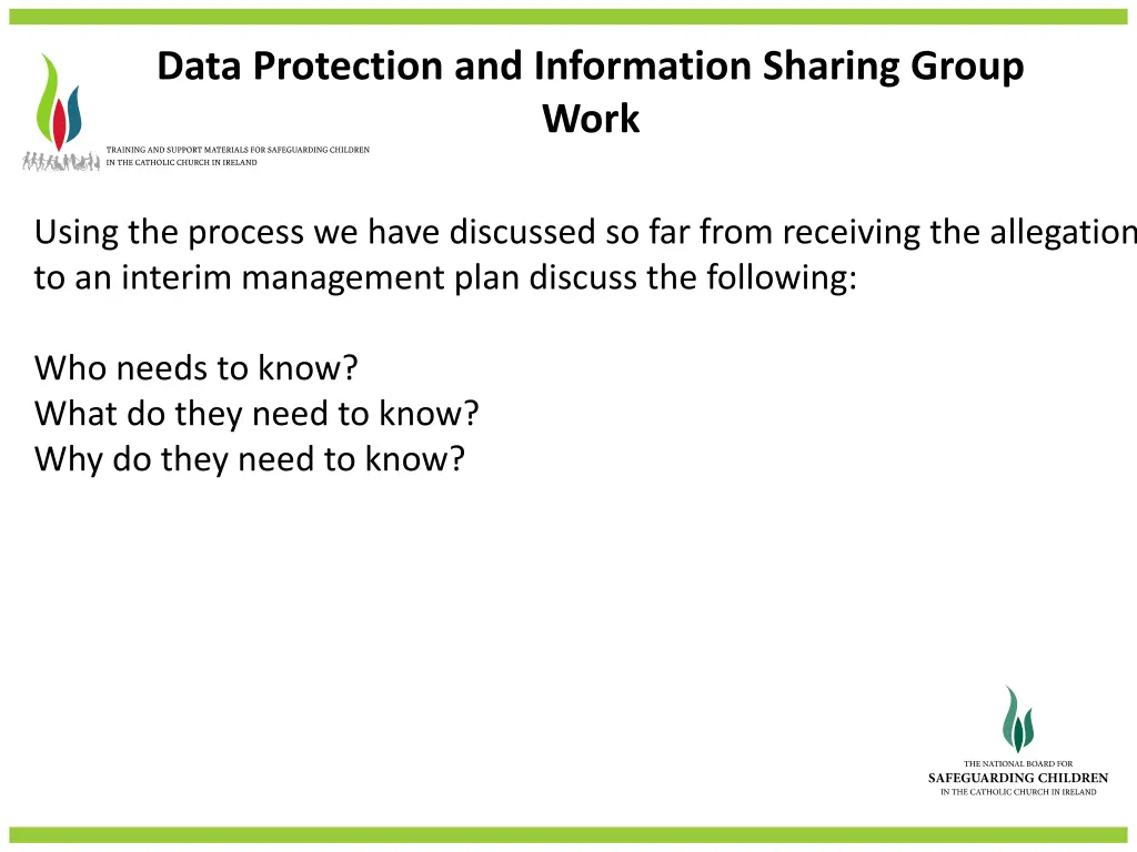 data protection and information sharing group work