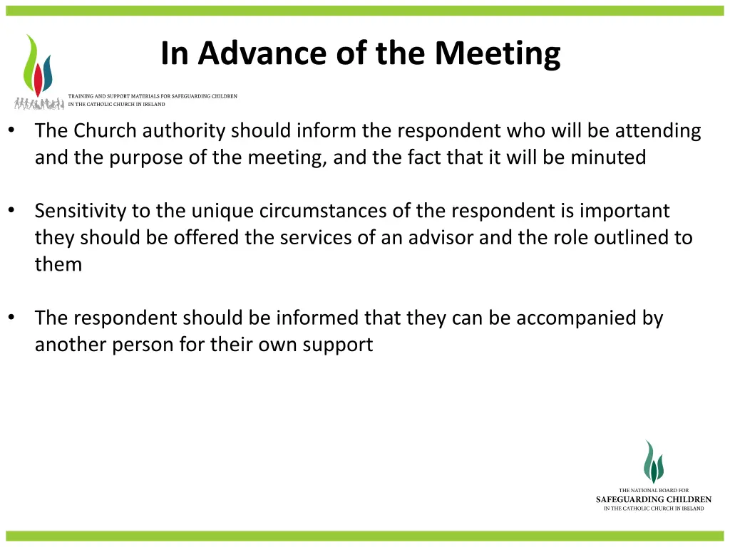 in advance of the meeting 2