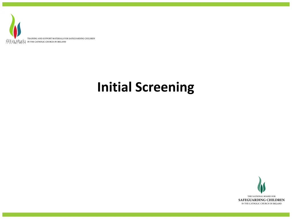 initial screening