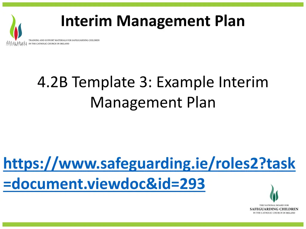 interim management plan